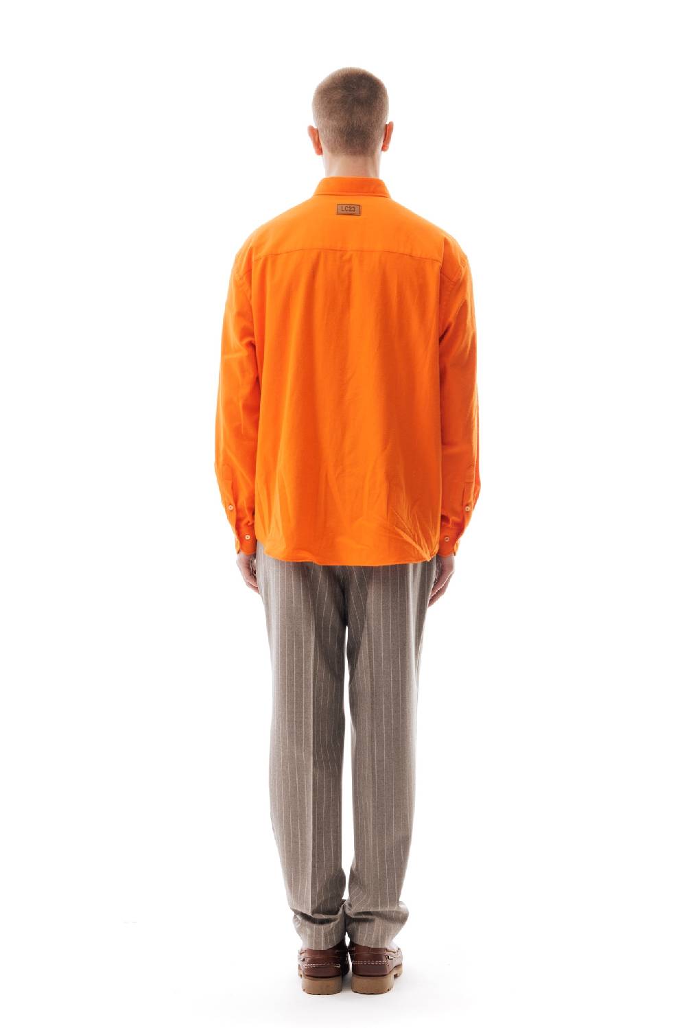 Lc23 Flannel Multipocket Shirt Orange Shopping Online