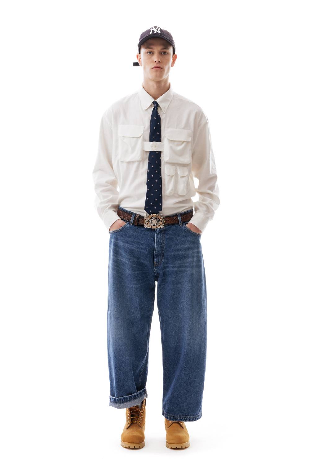 Lc23 Flannel Multipocket Shirt Cream Affare Del Giorno