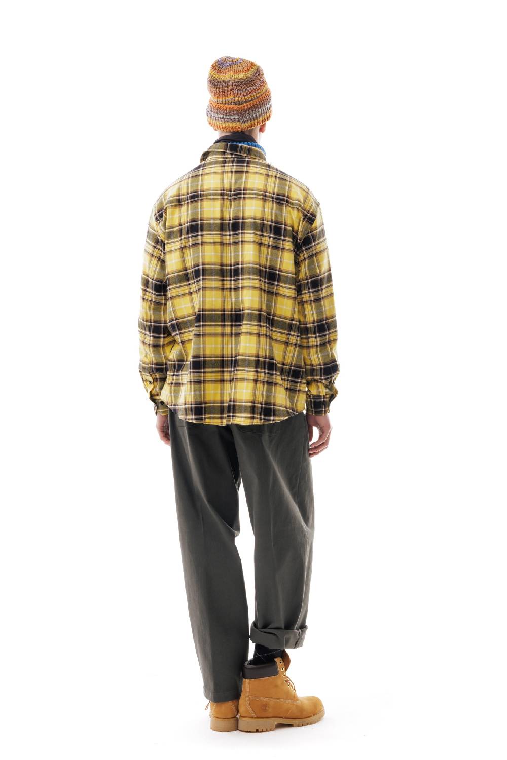 Lc23 Flannel Check Shirt Yellow/Grey Presa
