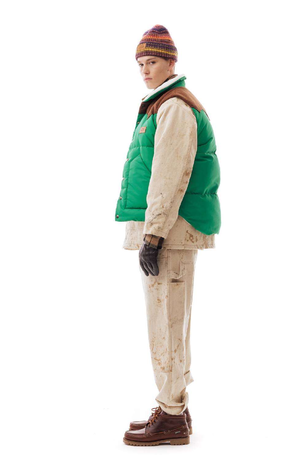 Lc23 Paneled Down Vest Green Offerta