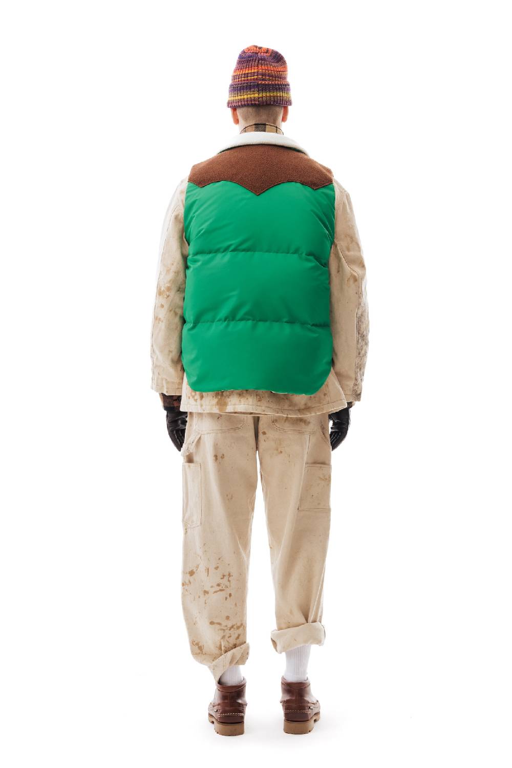 Lc23 Paneled Down Vest Green Offerta