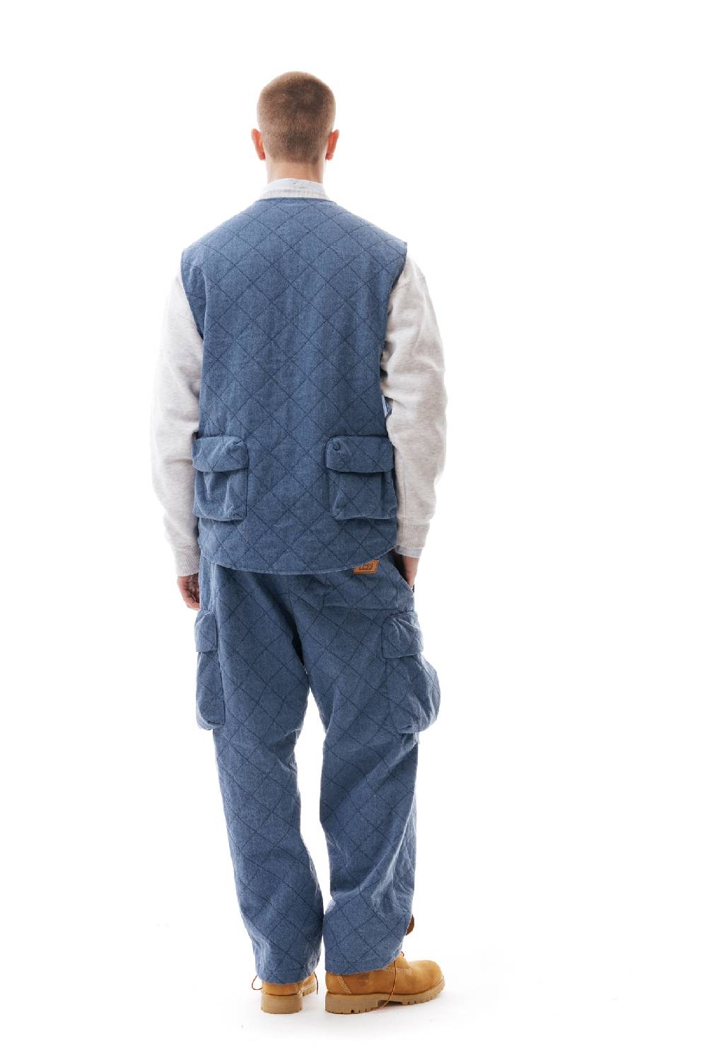 Lc23 Quilted Denim Multipocket Vest Online