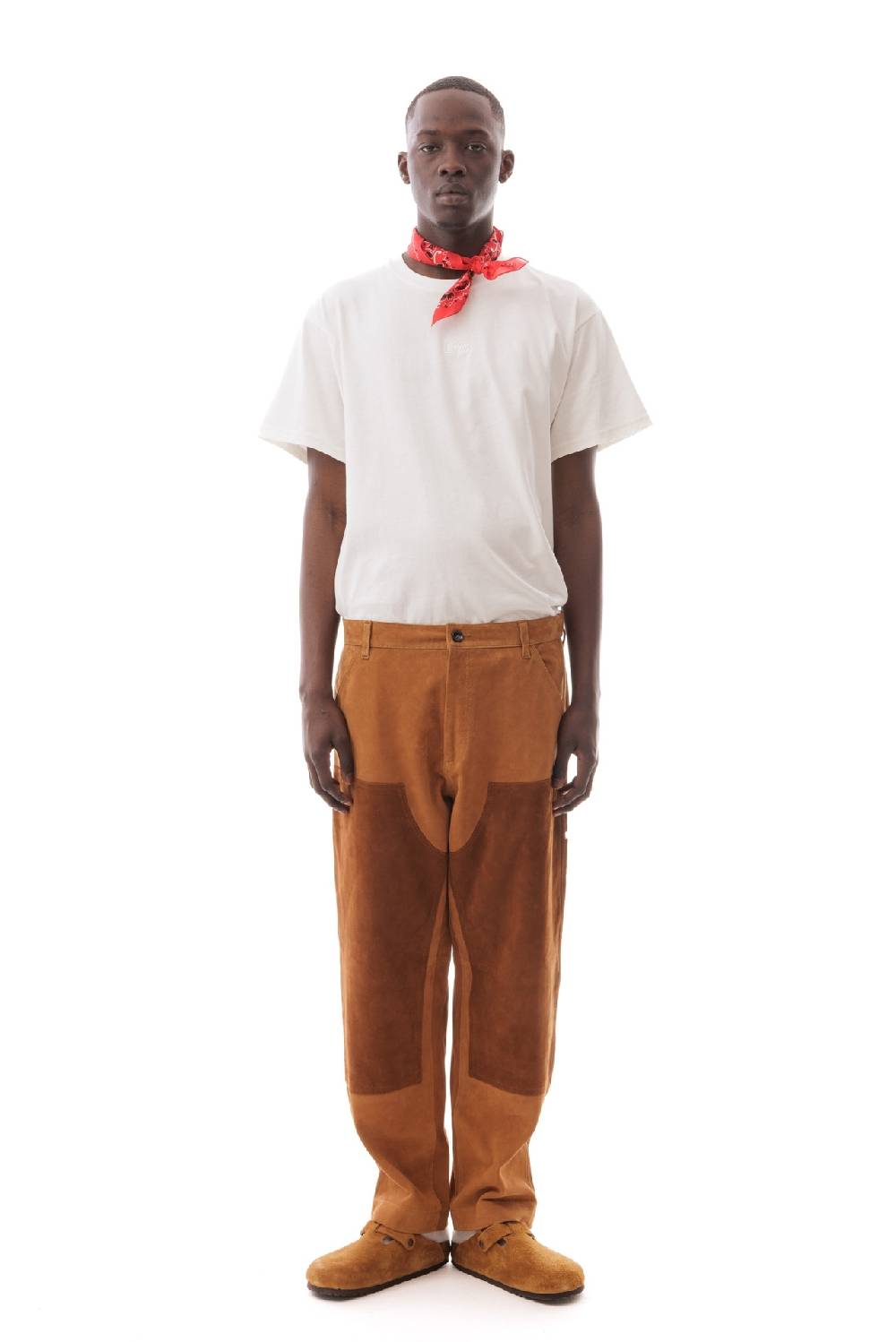 Lc23 Suede Work Trousers Camel