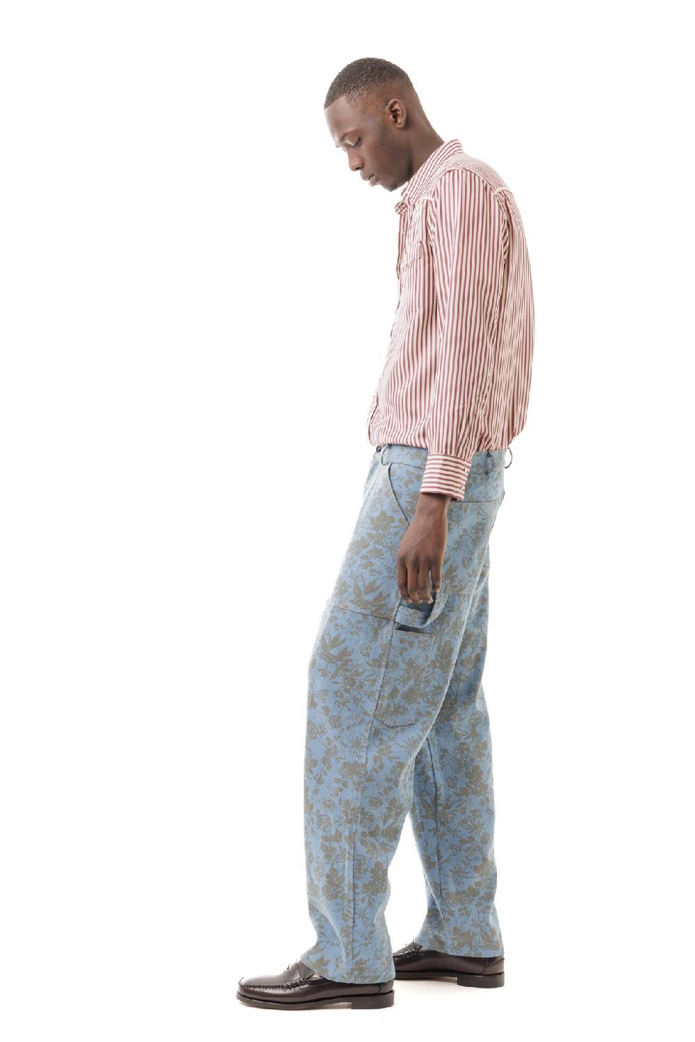 Lc23 Stripes Western Shirt Bordeaux I Più Venduti