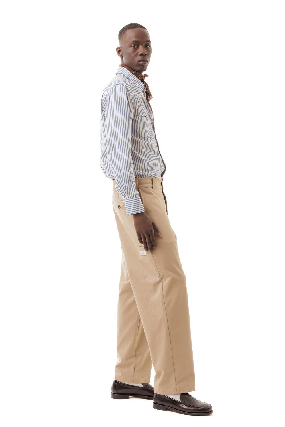 Lc23 Stripes Western Shirt Blue Vendite Flash