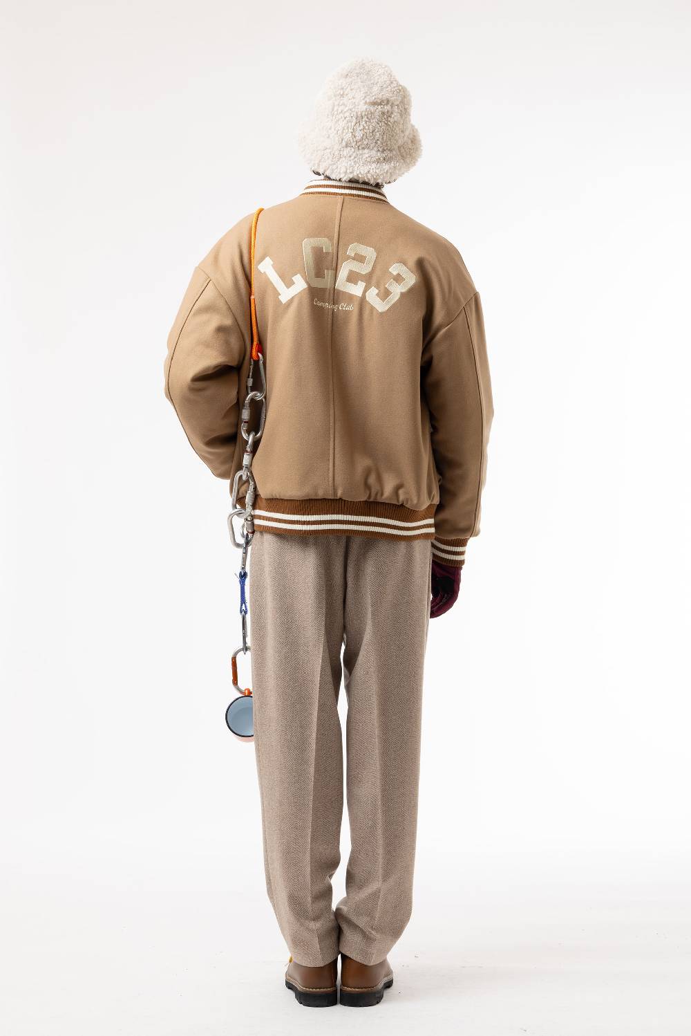 Lc23 Multipocket Varsity jacket Camel Offerte speciali