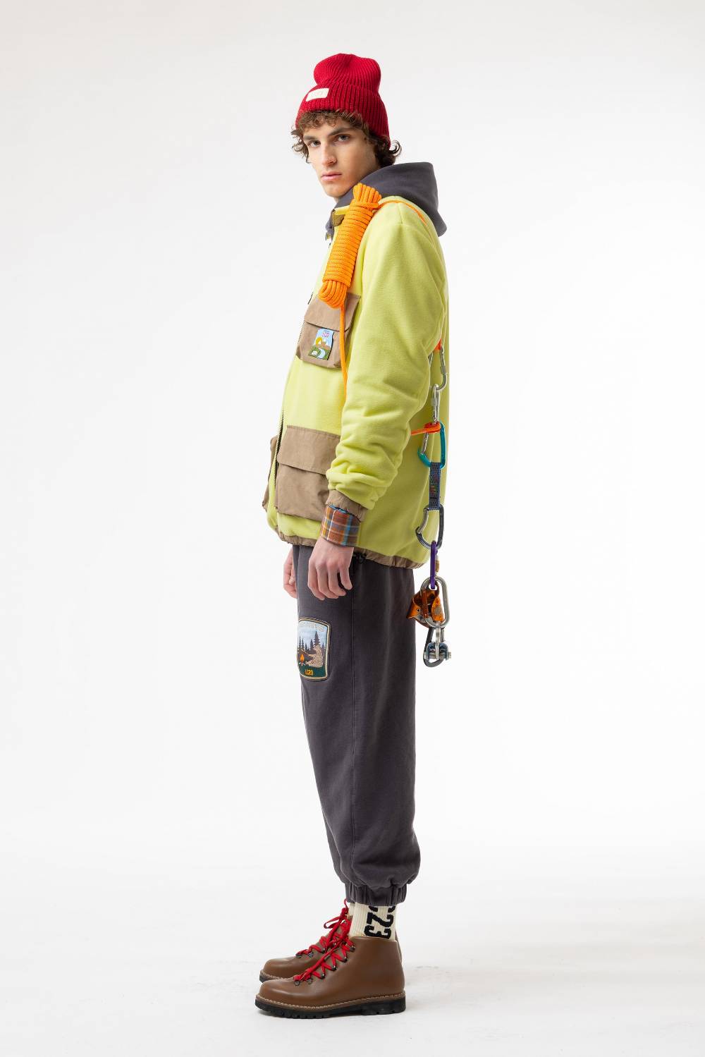 Lc23 Polartec Sherpa Jacket Yellow Sconti VIP