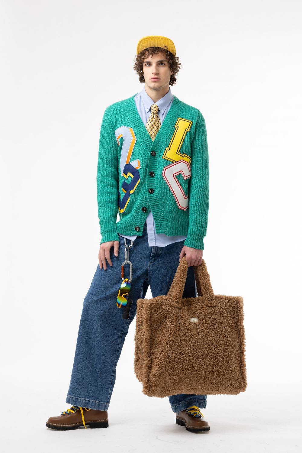 Lc23 Patch Cardigan Green