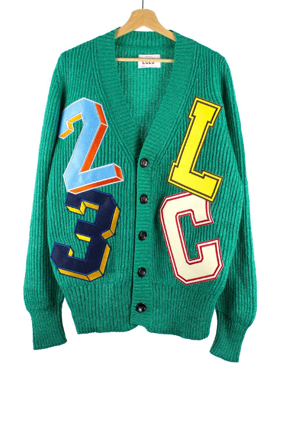 Lc23 Patch Cardigan Green Rilascio limitato