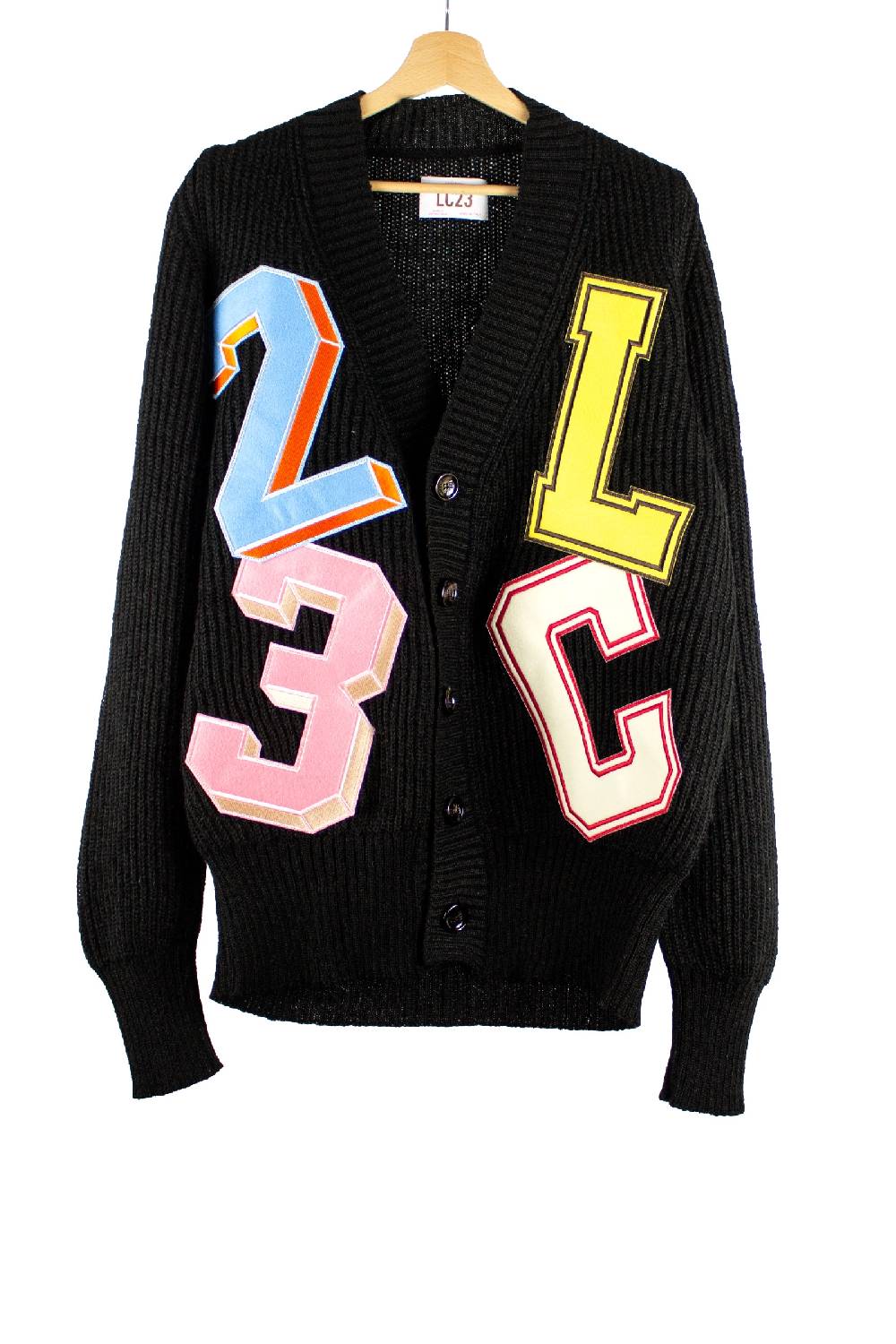 Lc23 Patch Cardigan Black ACQUISTA ORA