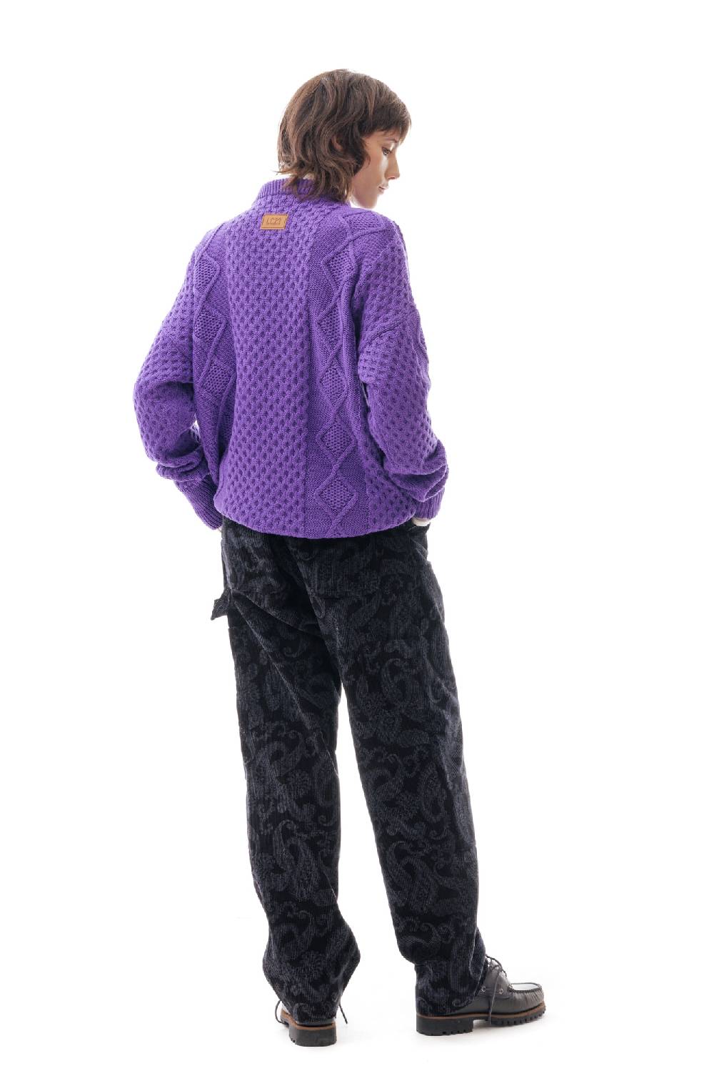 Lc23 Irish Knit Sweater Purple Ultimi due giorni