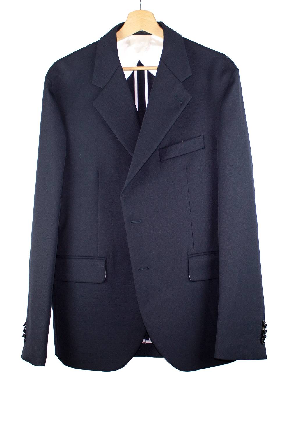 Lc23 Marzotto Wool Navy Blazer Fino al 50% di sconto