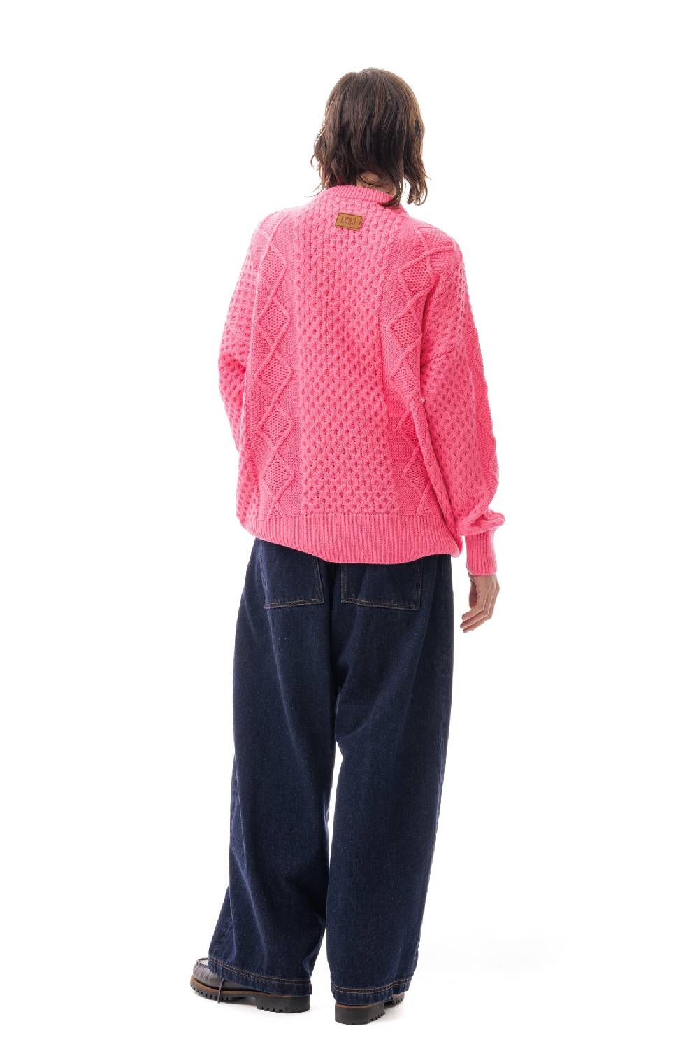 Lc23 Irish Knit Sweater Pink Offerta speciale della fabbrica