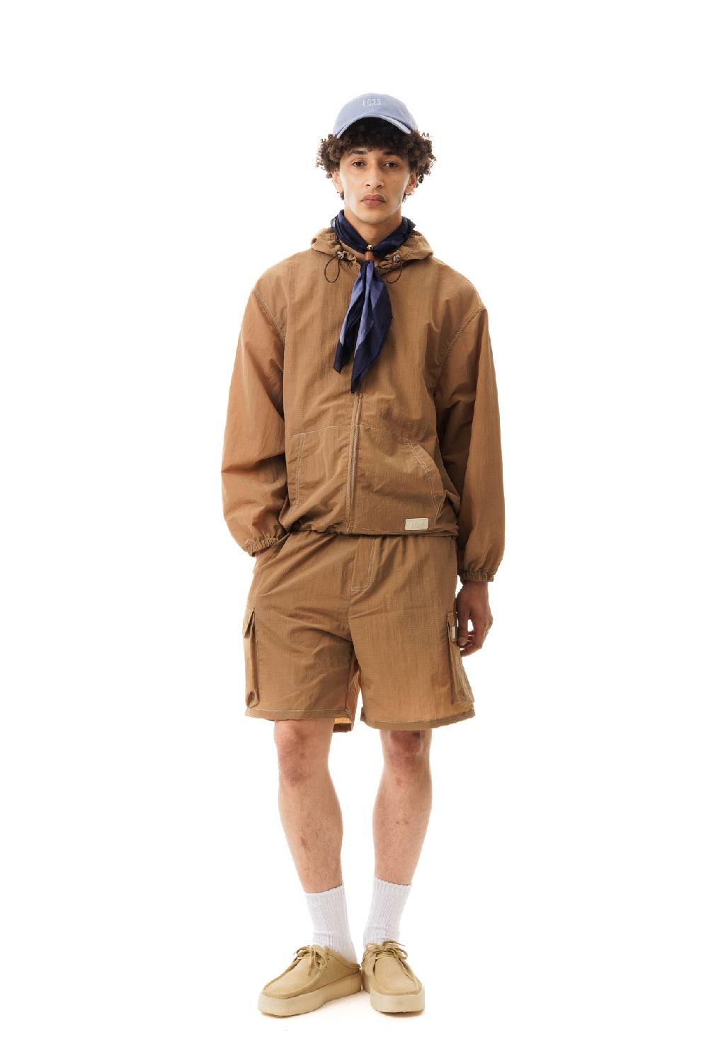 Lc23 Nylon Cargo Shorts Brown