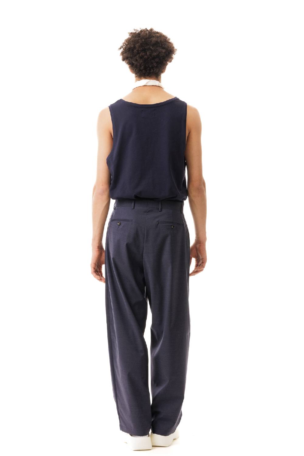 Lc23 Nylon-Wool Trousers Navy 50% di sconto per tempo limitato