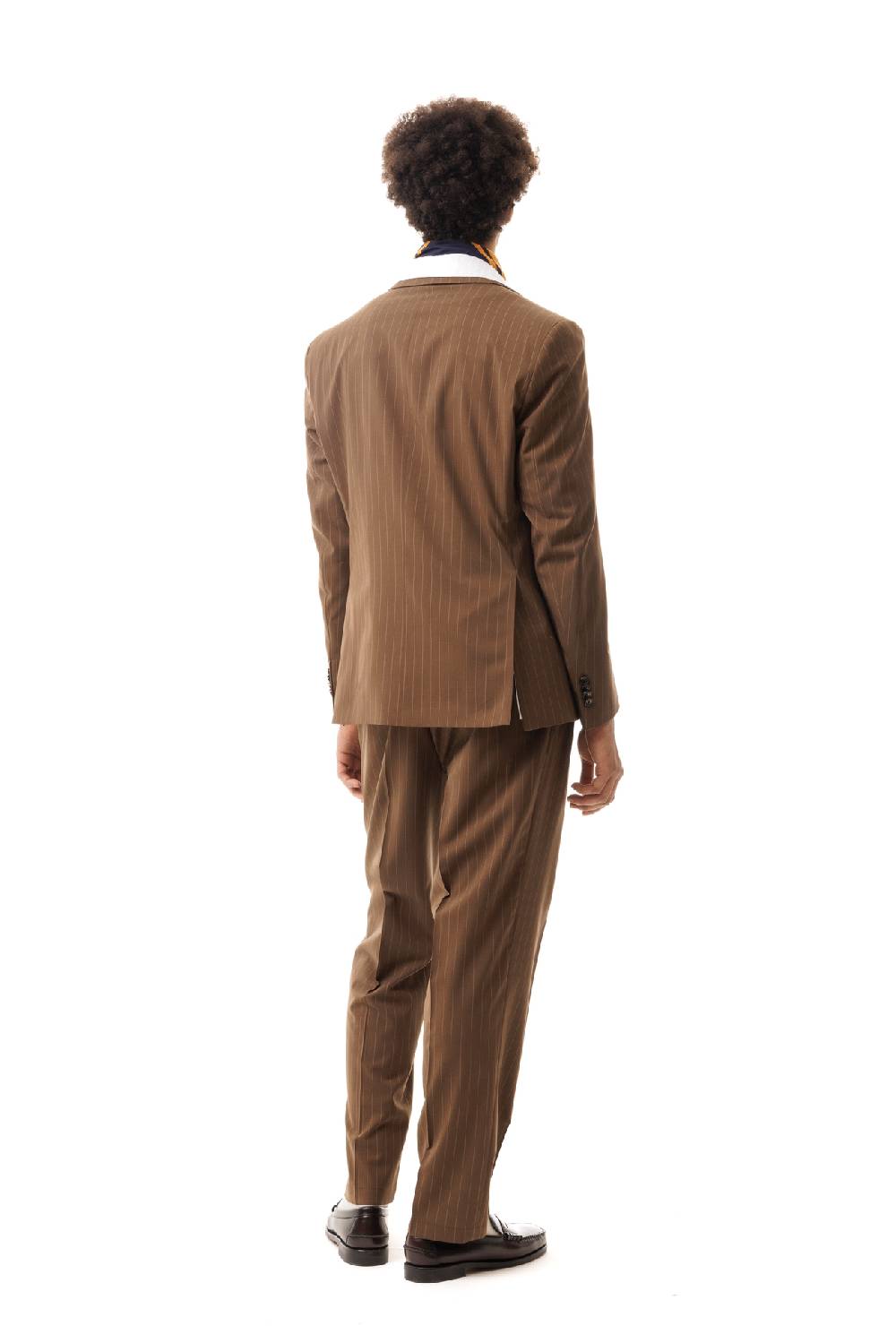 Lc23 Gessato Brown Trousers 2025