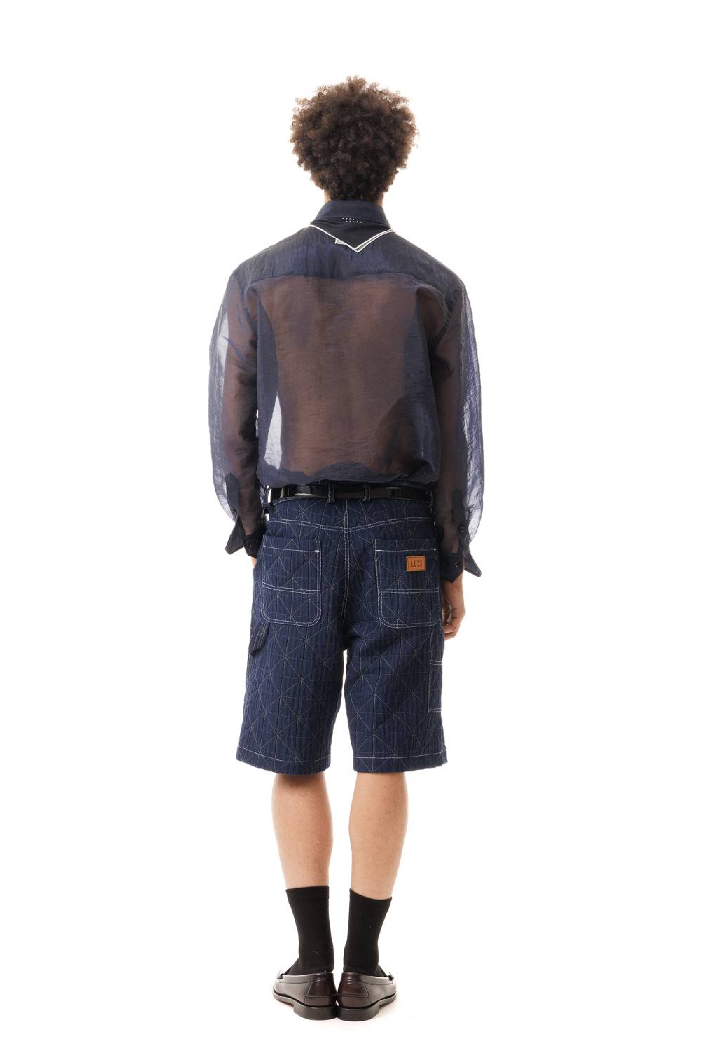 Lc23 Organza Nylon Shirt Navy Promozione