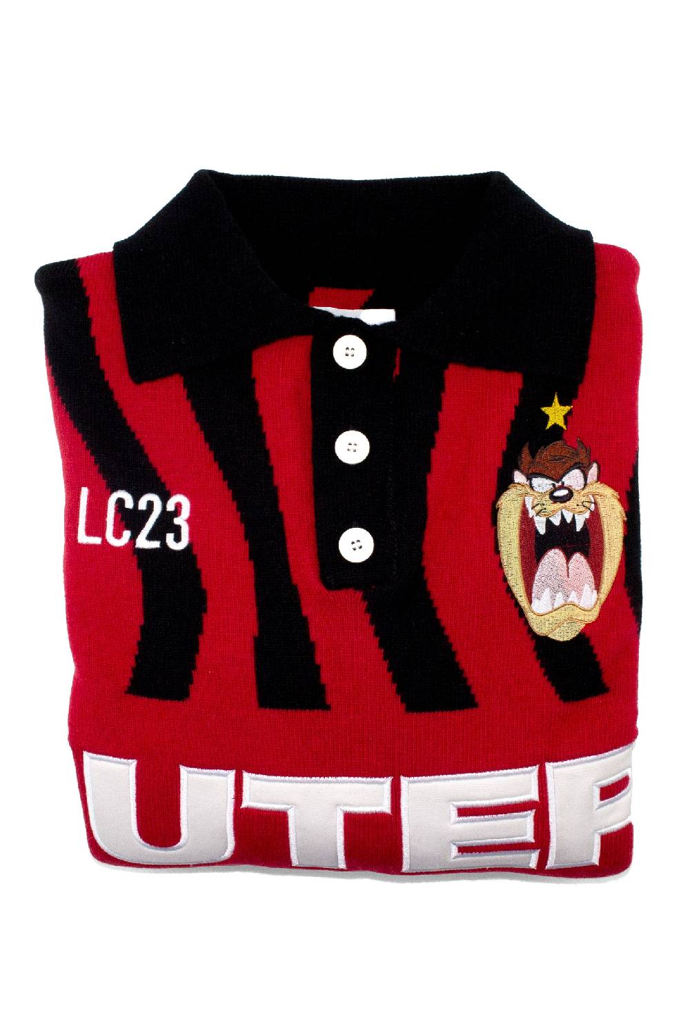 Lc23 LC23 IUTER Looney Tunes AC Taz Knitted Jumper Promozione Limitata