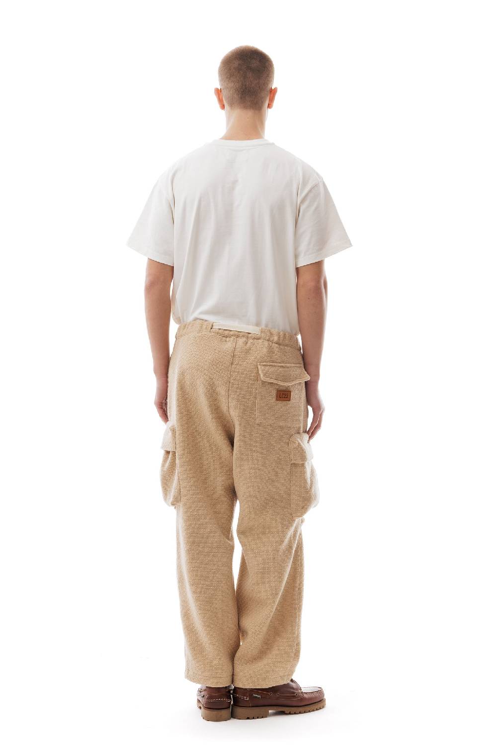Lc23 Wool Cargo Pants Beige Prezzo Ridotto