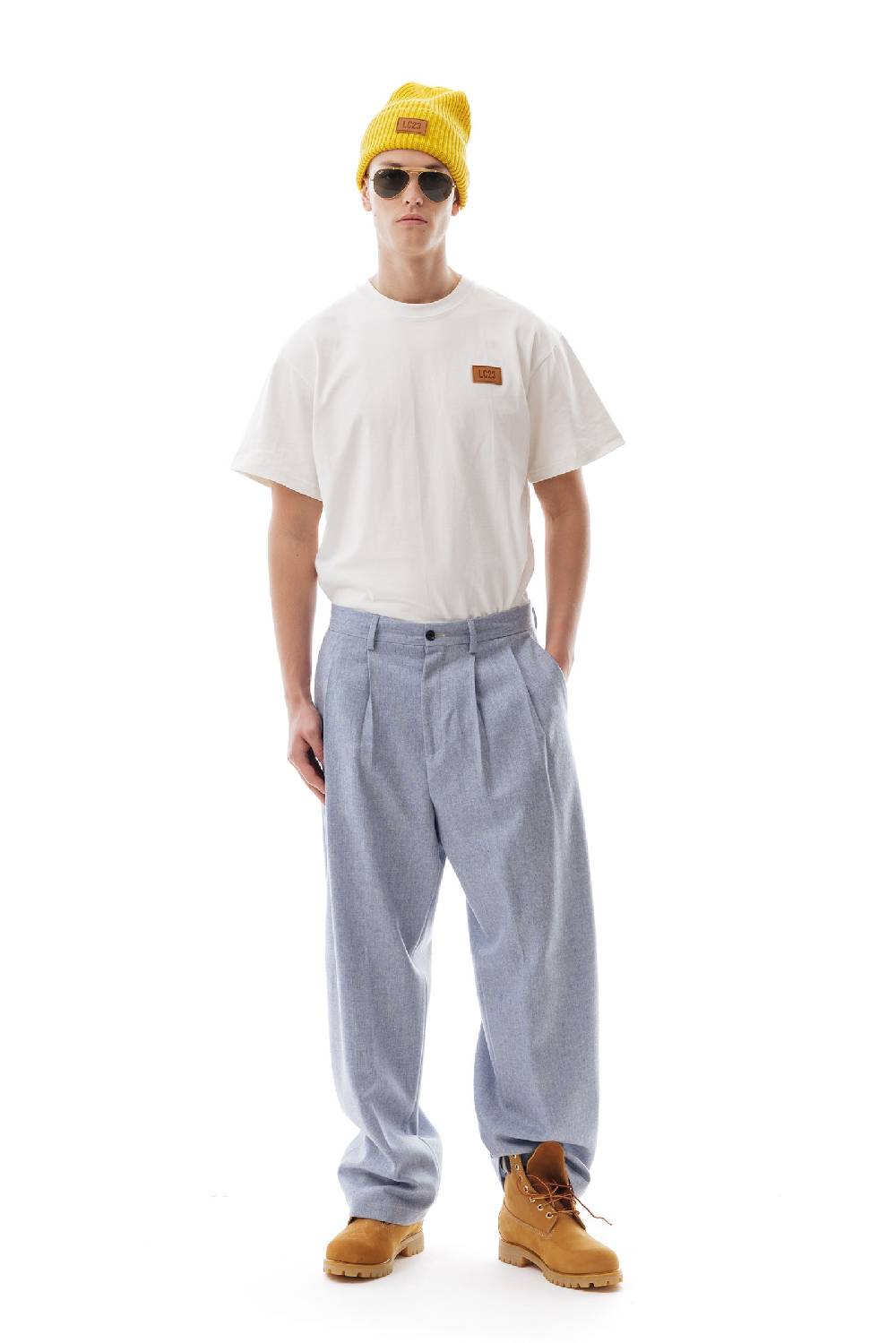 Lc23 Shetland Double Pence Trousers Blue