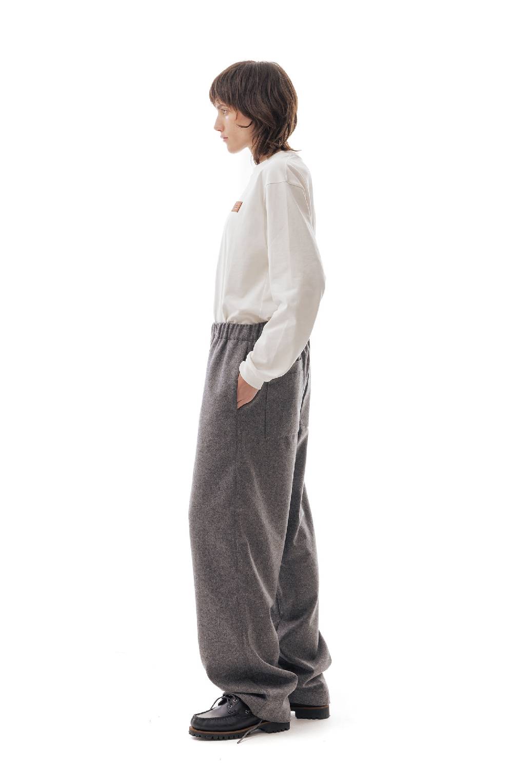 Lc23 WR Wool Pants Grey Economico