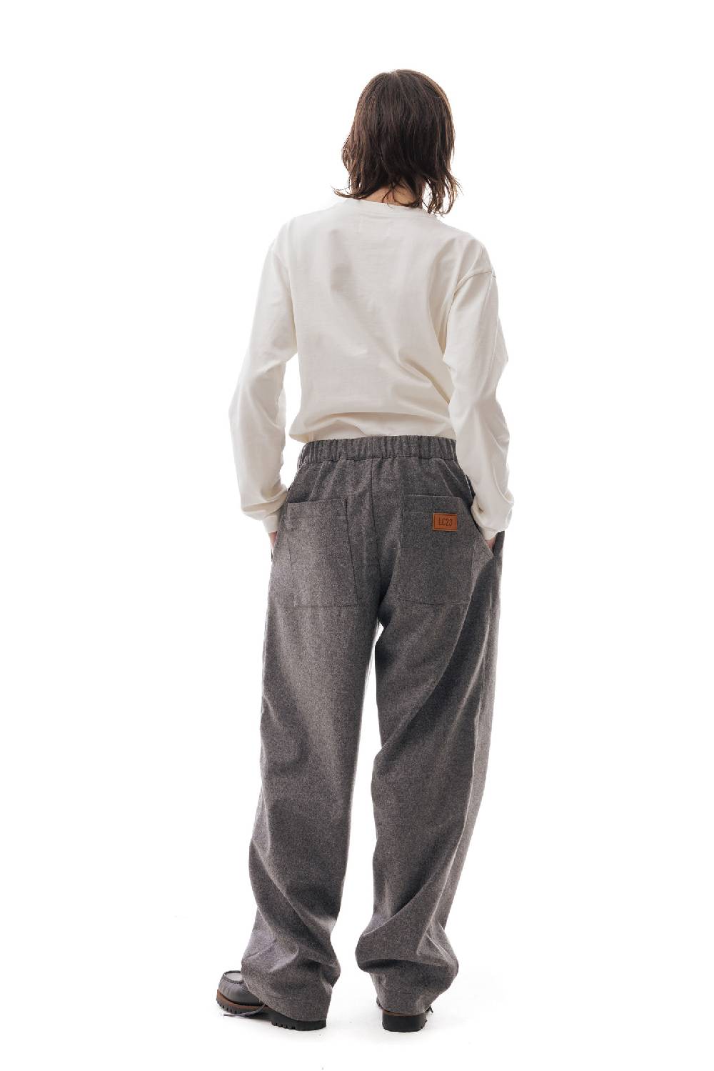 Lc23 WR Wool Pants Grey Economico