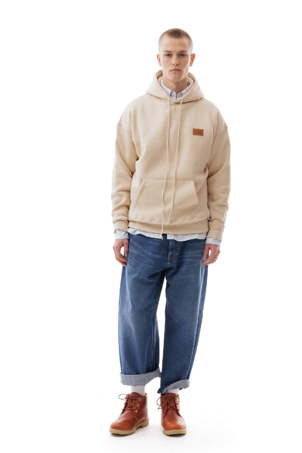Lc23 Basic Hoodie Beige
