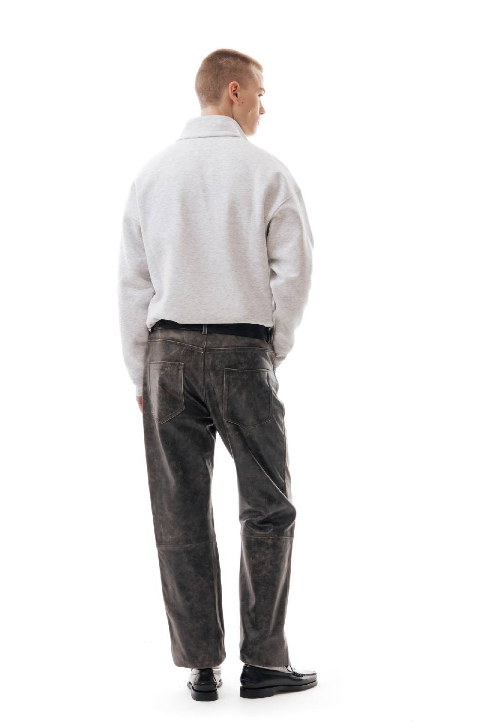 Lc23 Basic Half Zip Sweater Grey Vendite Flash