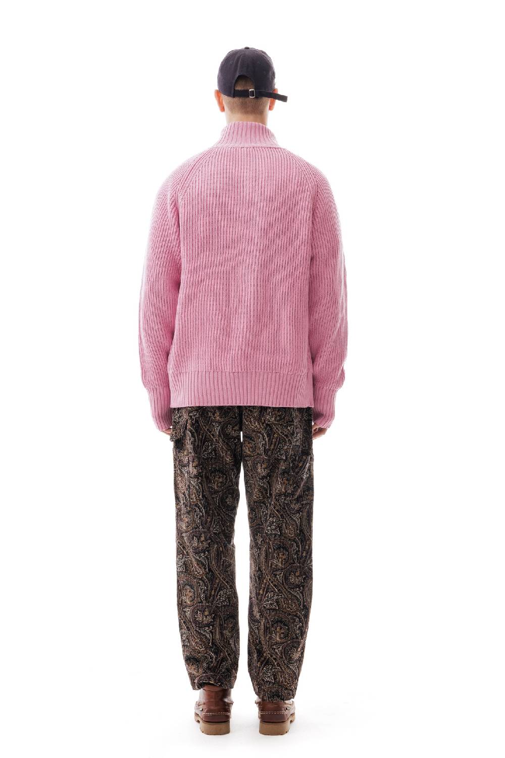 Lc23 English Knit Zip Sweater Pink Nuova