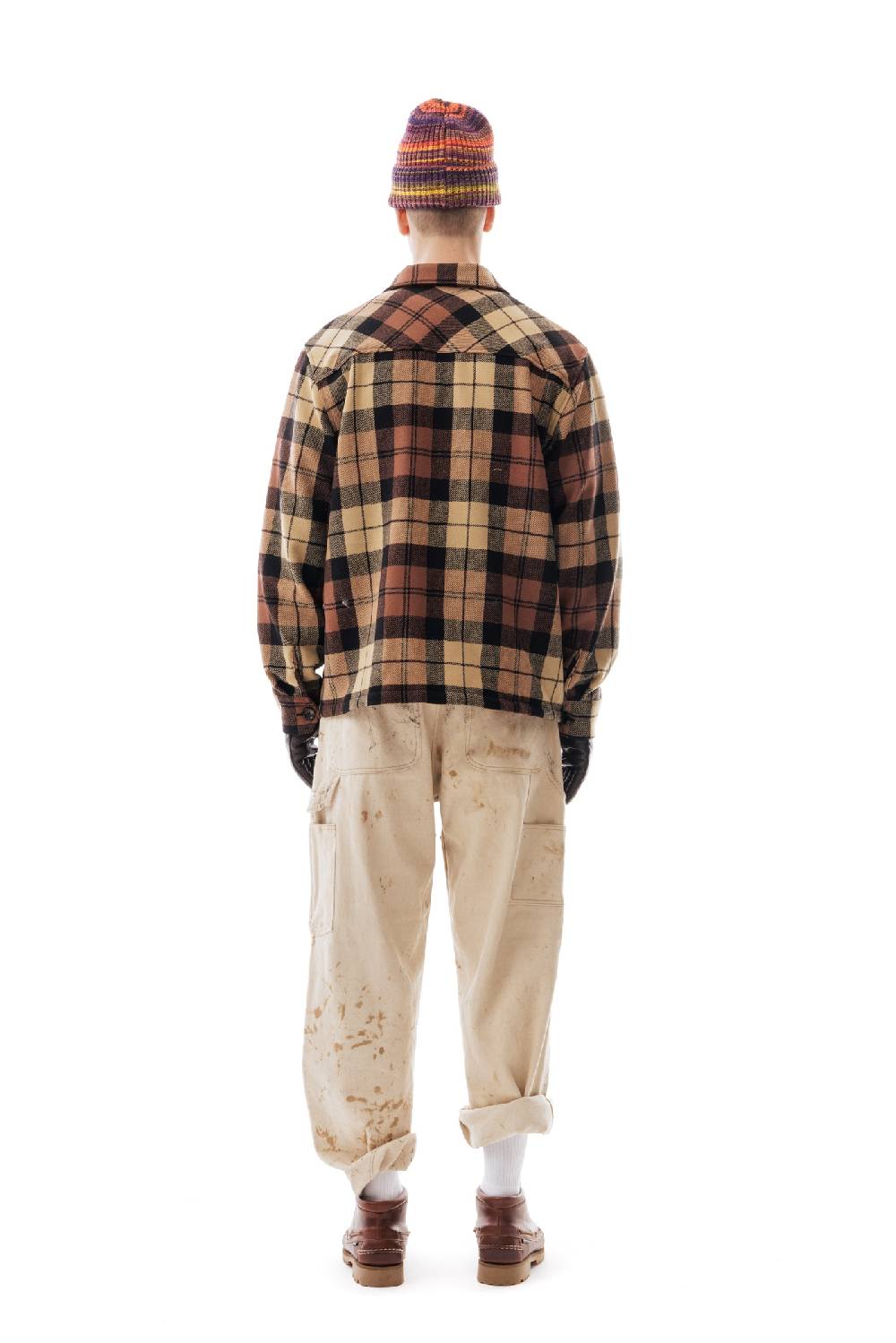 Lc23 Shetland Check Overshirt Beige/Black Shopping online