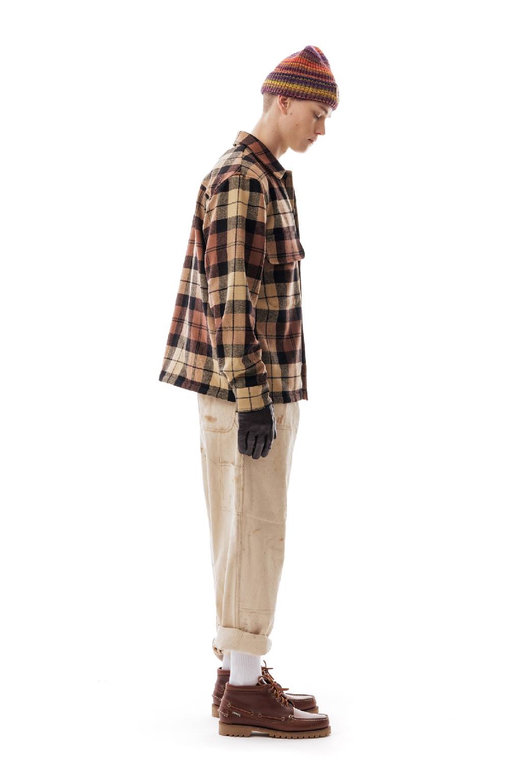 Lc23 Shetland Check Overshirt Beige/Black Shopping online