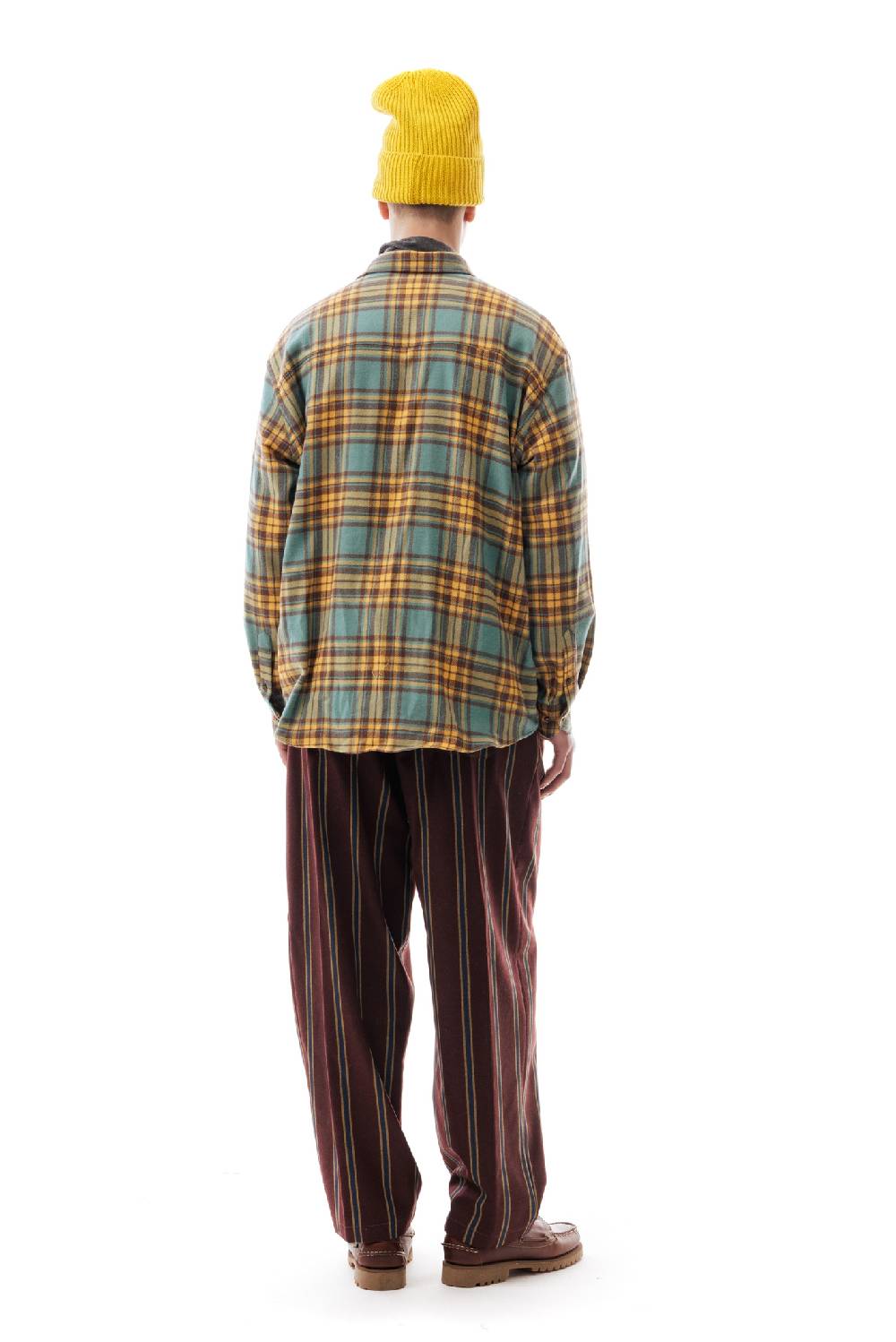 Lc23 Flannel Check Shirt Green/Yellow Black Friday