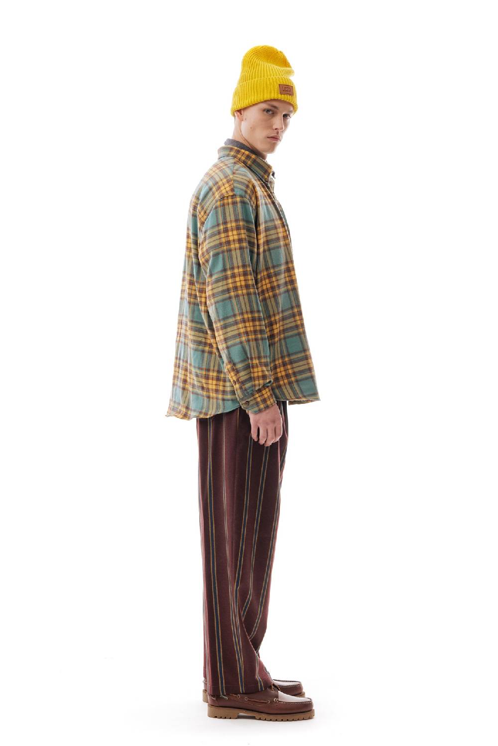 Lc23 Flannel Check Shirt Green/Yellow Black Friday