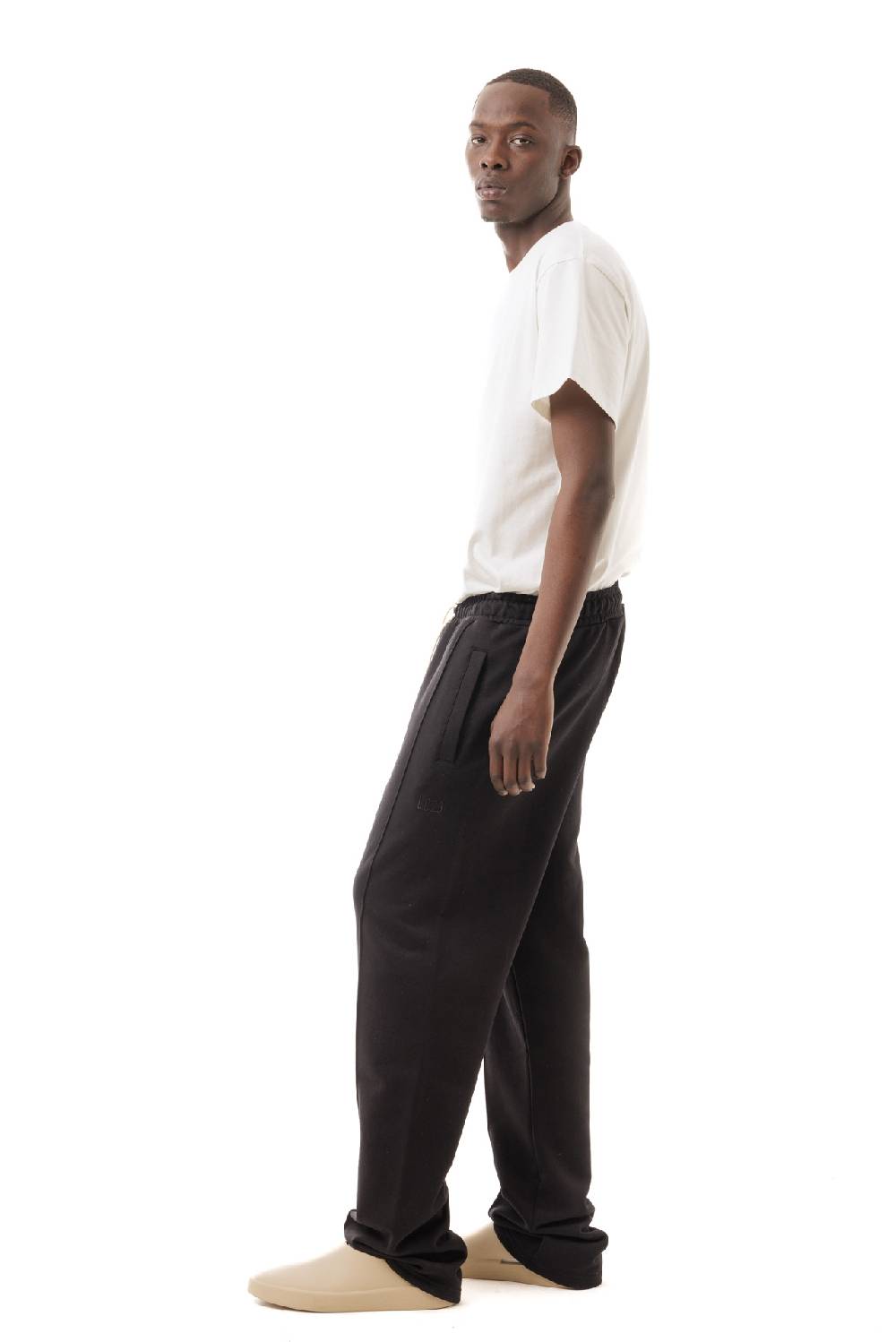 Lc23 Basic Fleece Trousers Black Offerta migliore