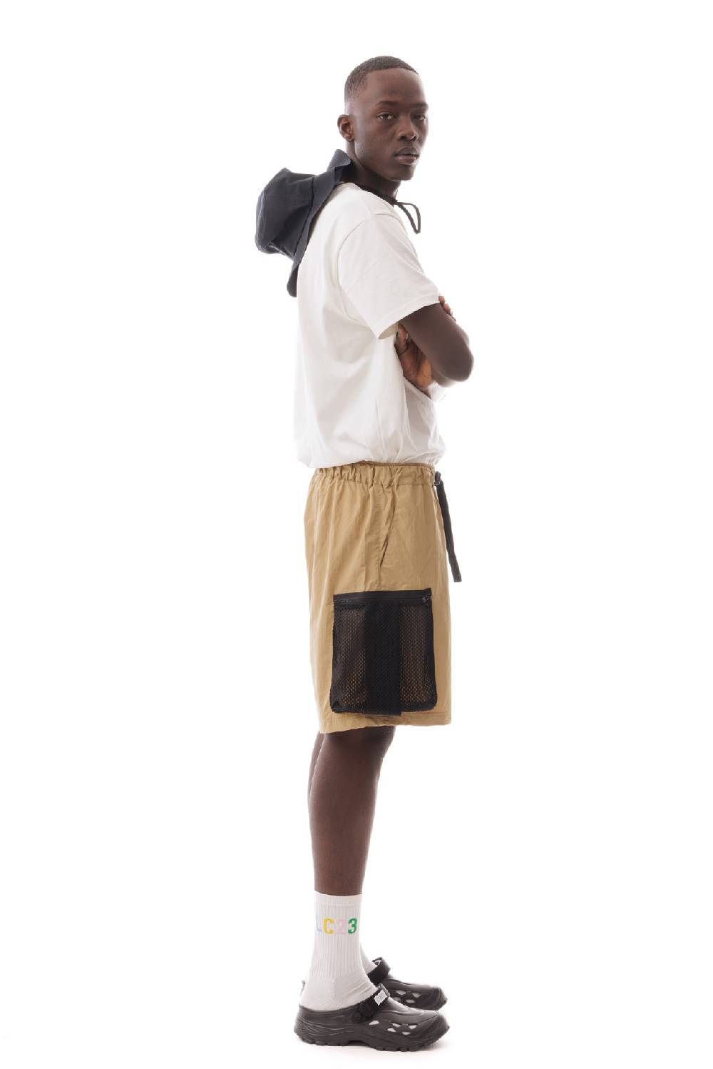 Lc23 Nylon Cargo Shorts Camel Bestseller