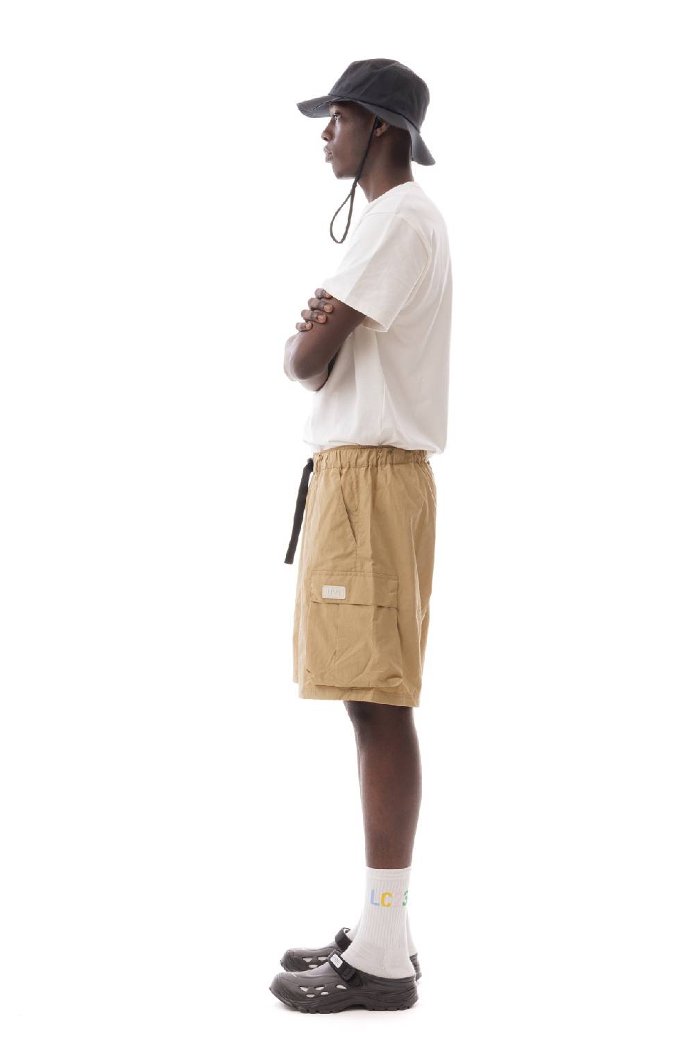 Lc23 Nylon Cargo Shorts Camel Bestseller