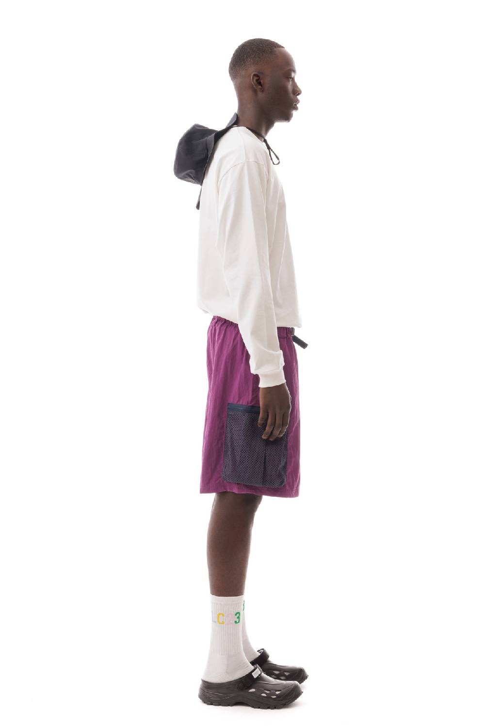 Lc23 Nylon Cargo Shorts Violet Comprane uno, ottenene uno gratis