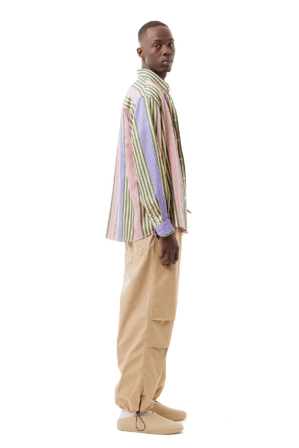 Lc23 Stripes Violet-Green Shirt Ritorno libero