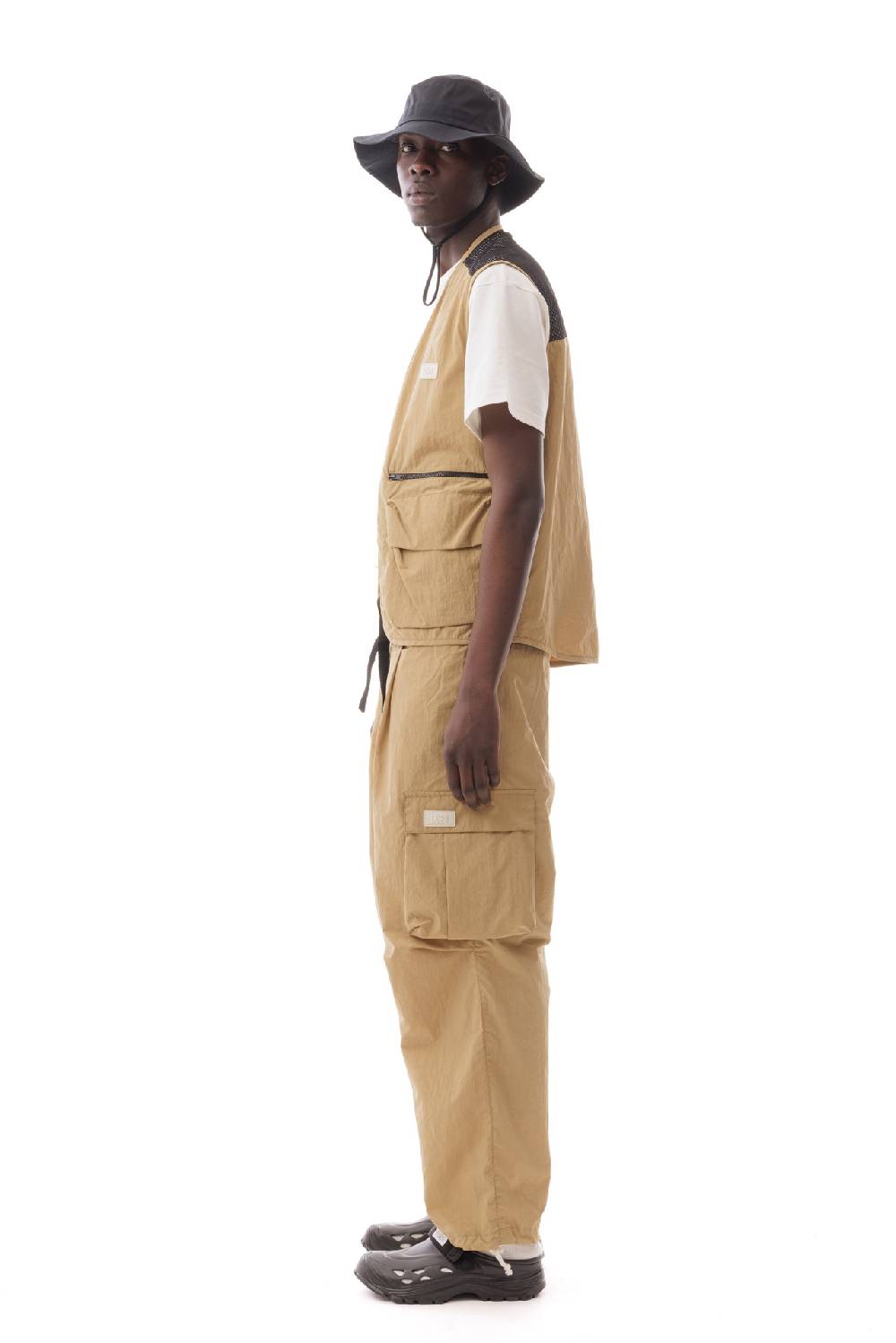 Lc23 Nylon Multipocket Vest Camel Ultimi tre giorni