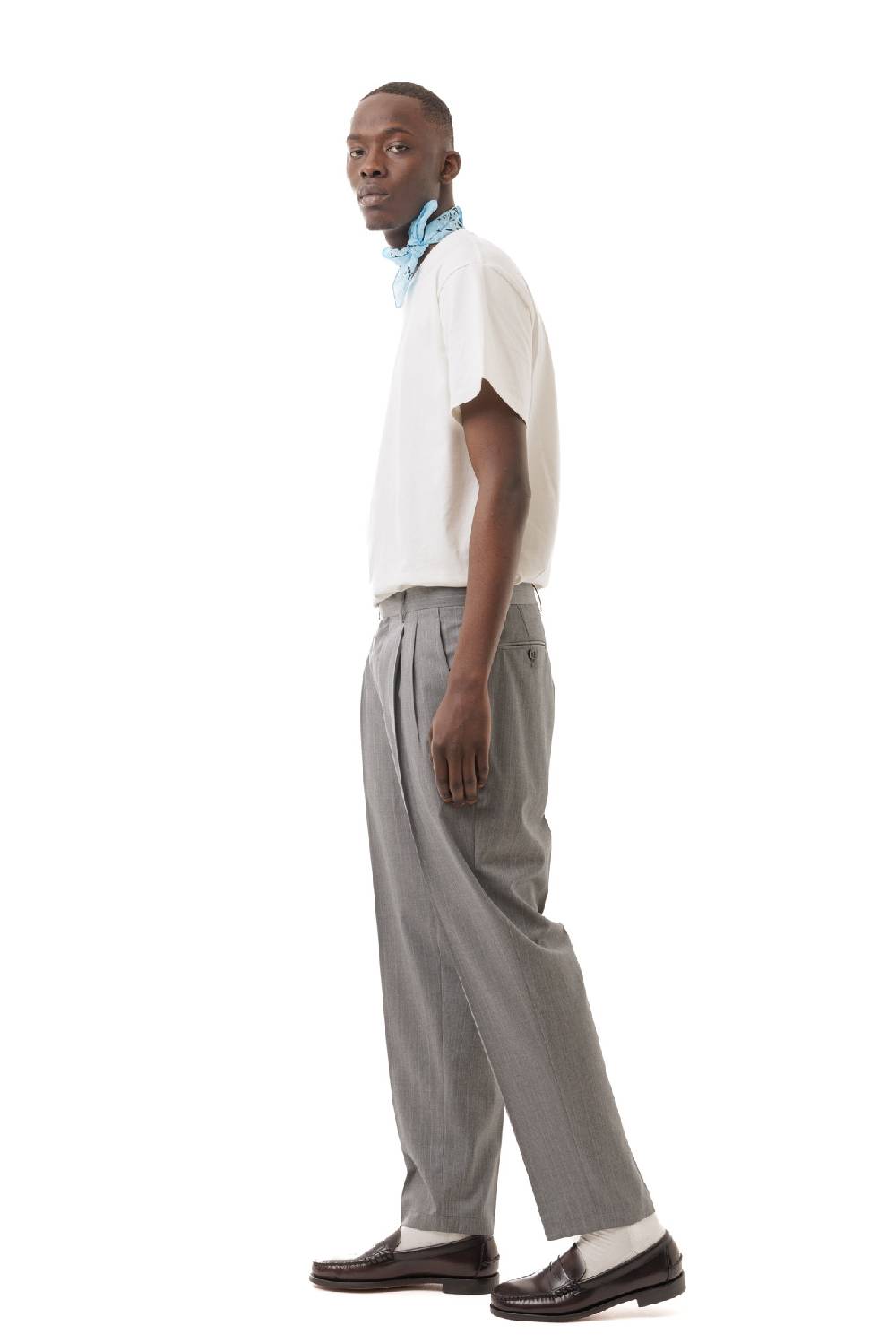 Lc23 Gessato Grey Trousers Fino al 50% di sconto