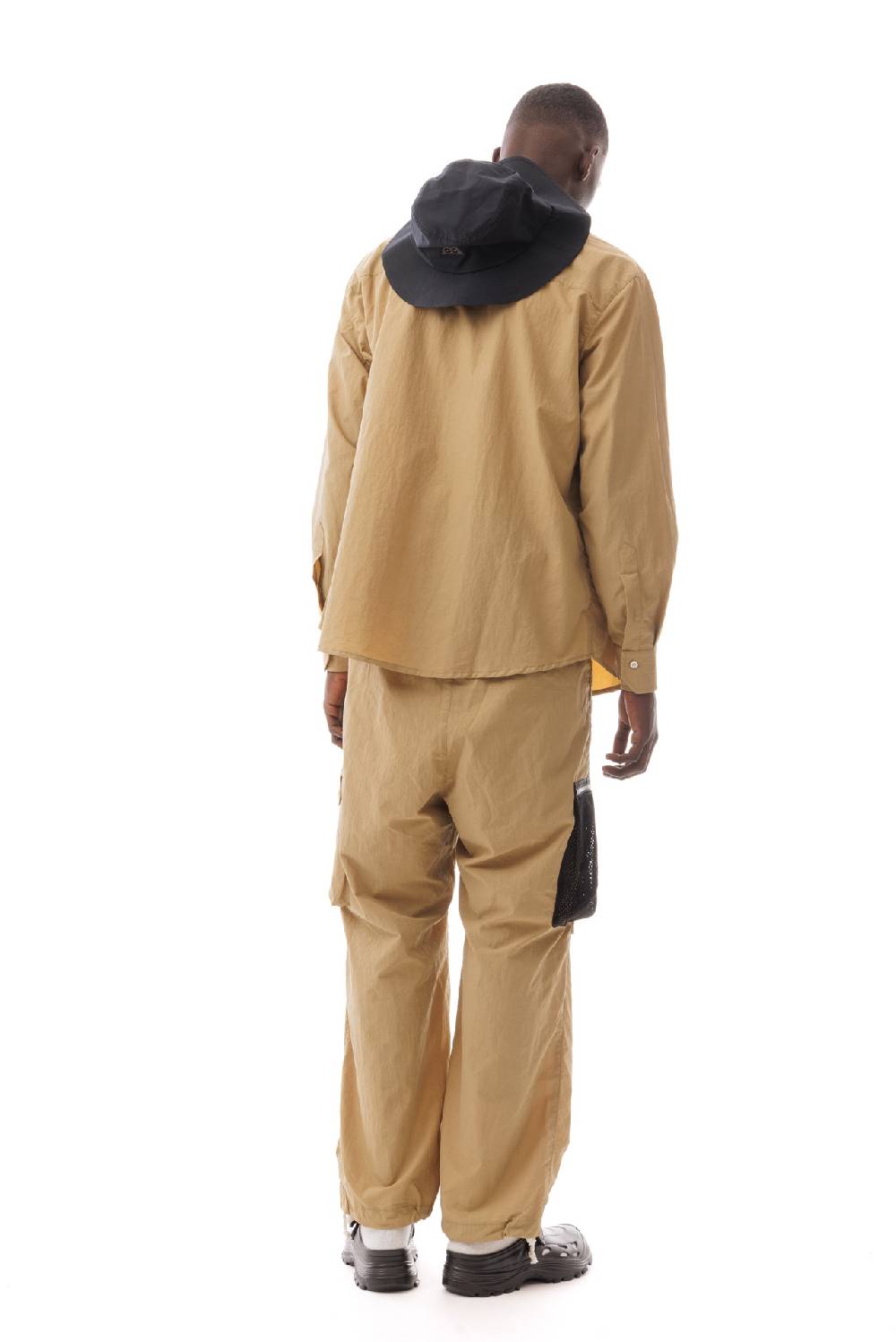 Lc23 Multipocket Nylon Shirt Camel Offerta speciale della fabbrica