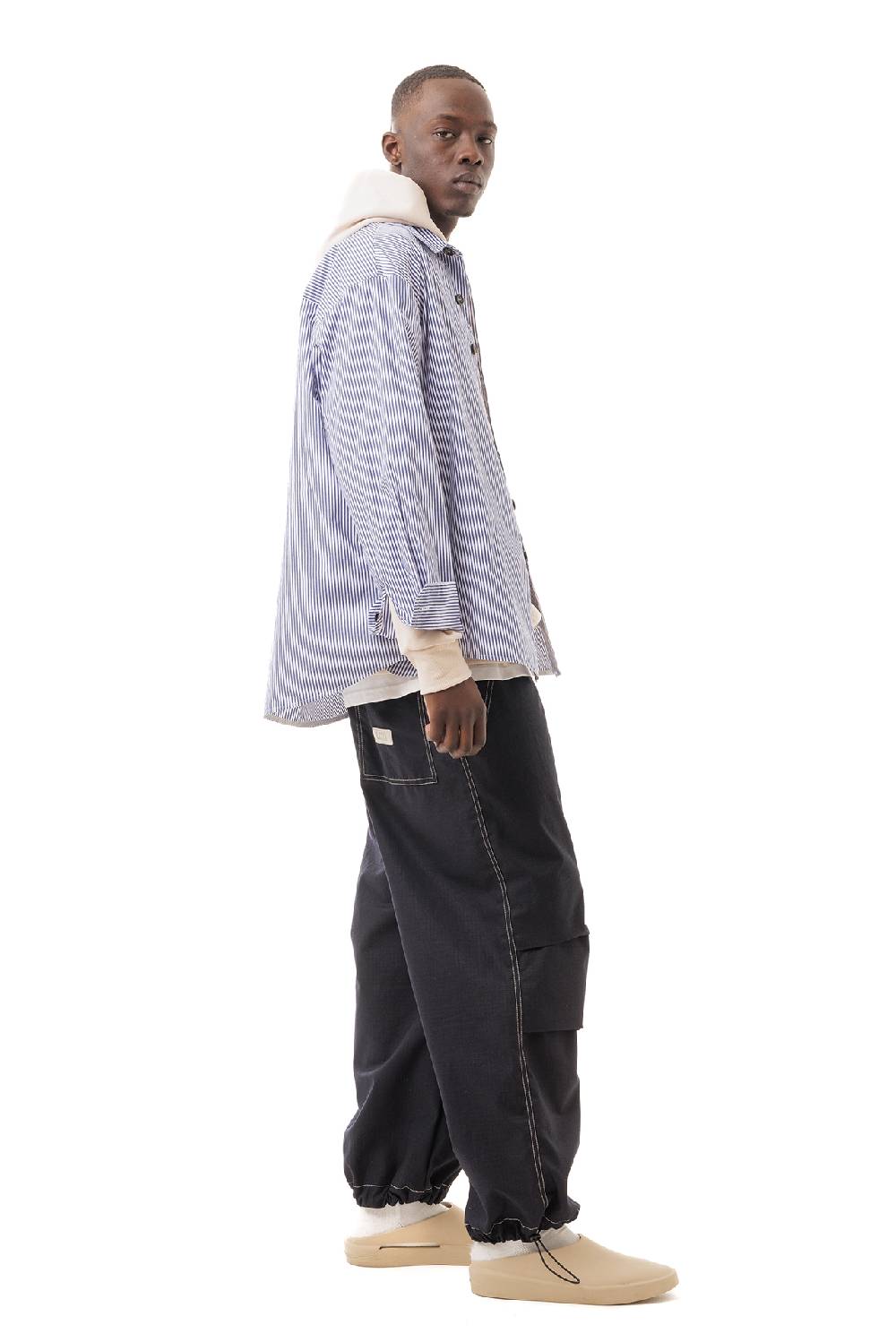 Lc23 Technical Stripes Overshirt Super sconto