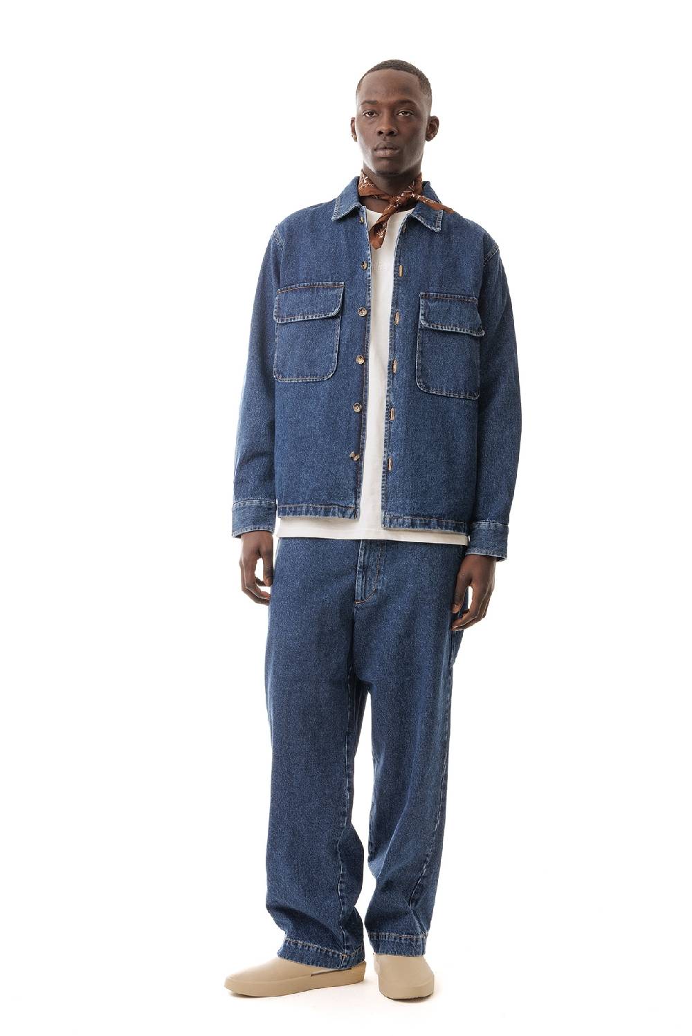 Lc23 Denim Embroidered Overshirt
