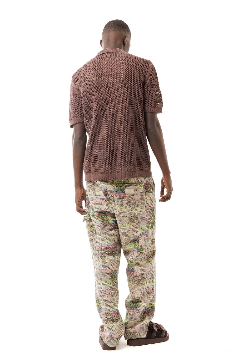 Lc23 Perforated Polo Brown Vendita