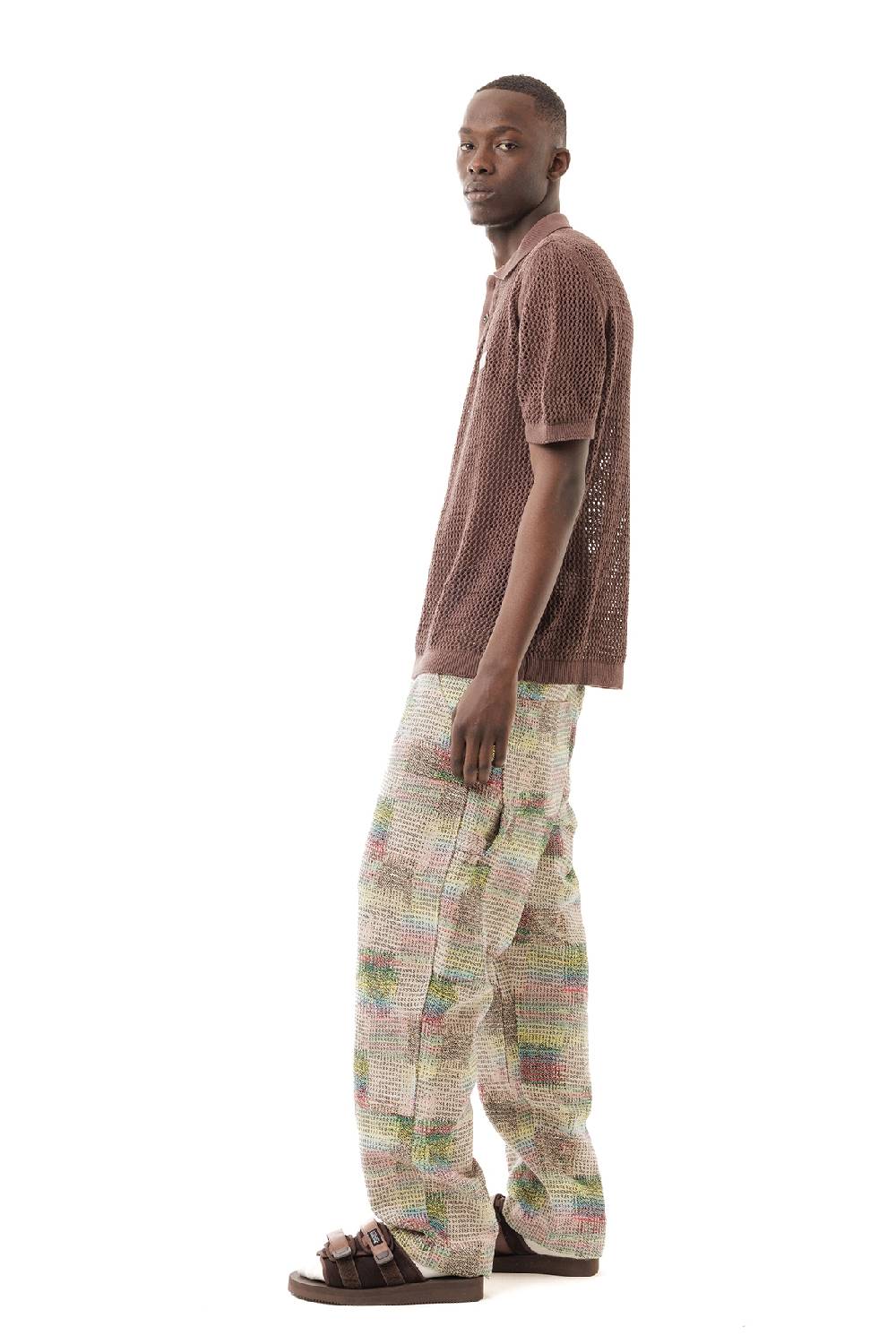 Lc23 Perforated Polo Brown Vendita