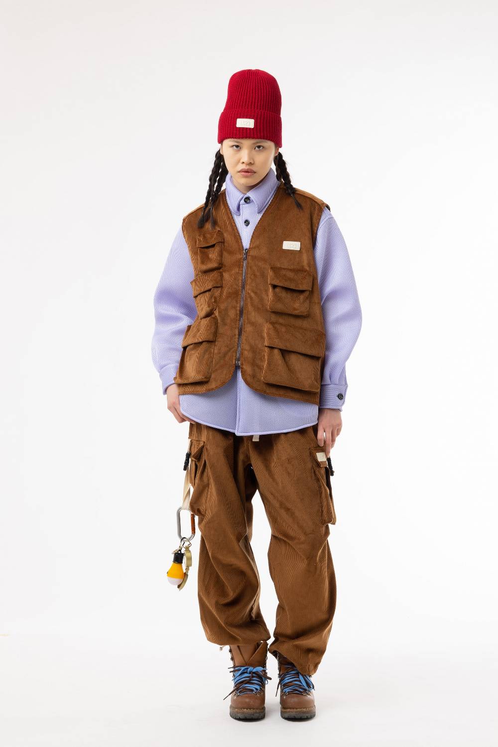 Lc23 Corduroy Cargo Pants Brown