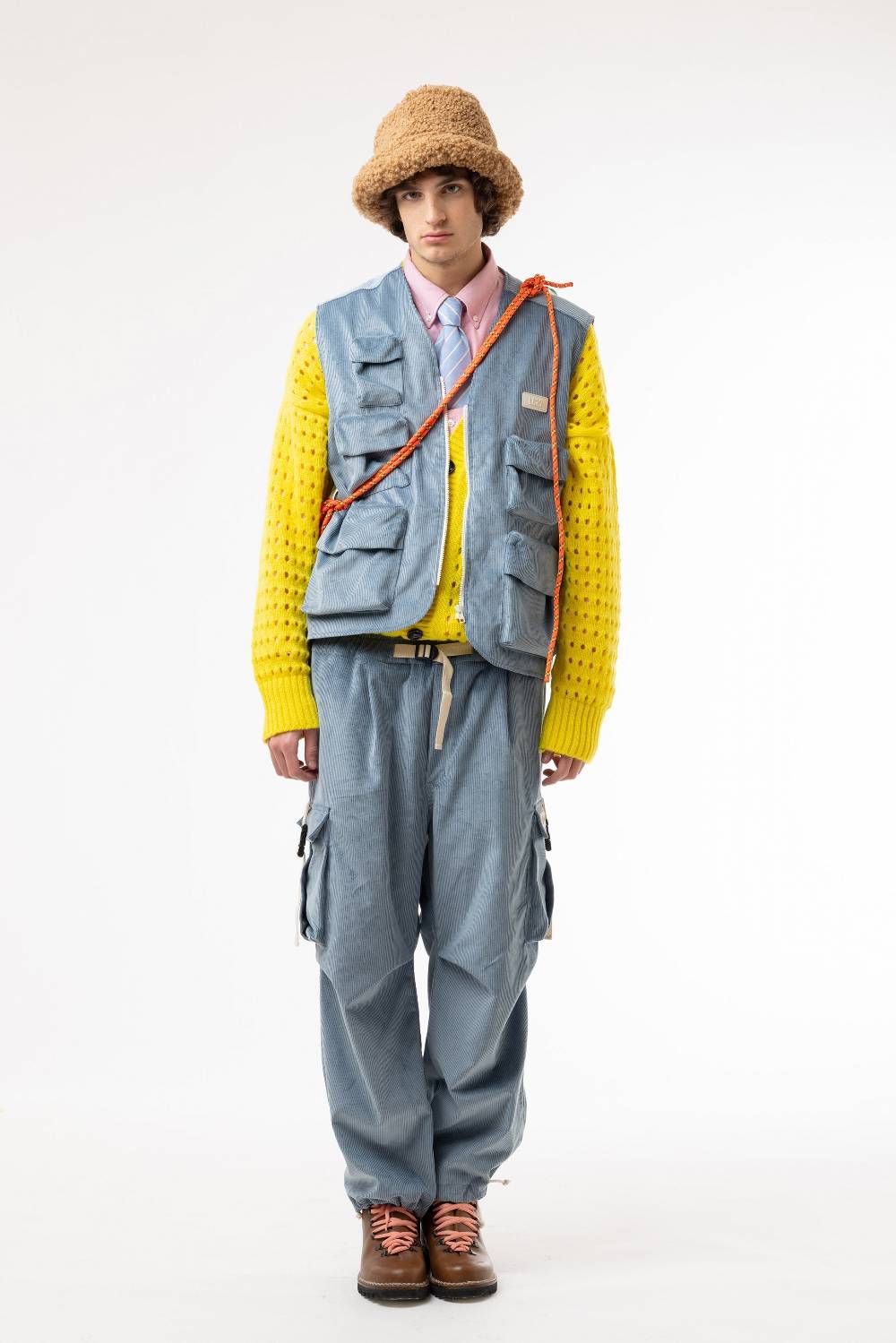 Lc23 Corduroy Cargo Pants Blue