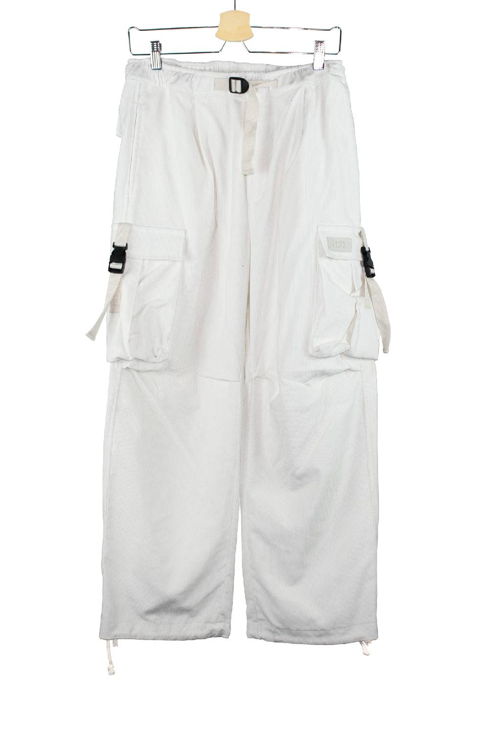 Lc23 Corduroy Cargo Pants White Prezzo Ridotto