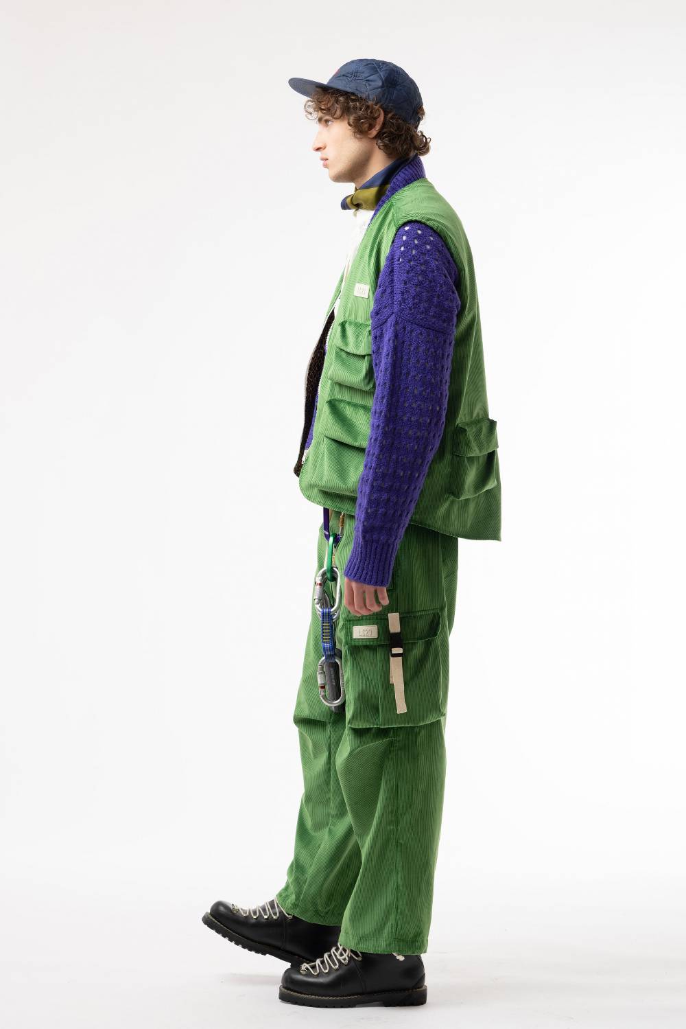 Lc23 Corduroy Cargo Pants Green Sottocosto