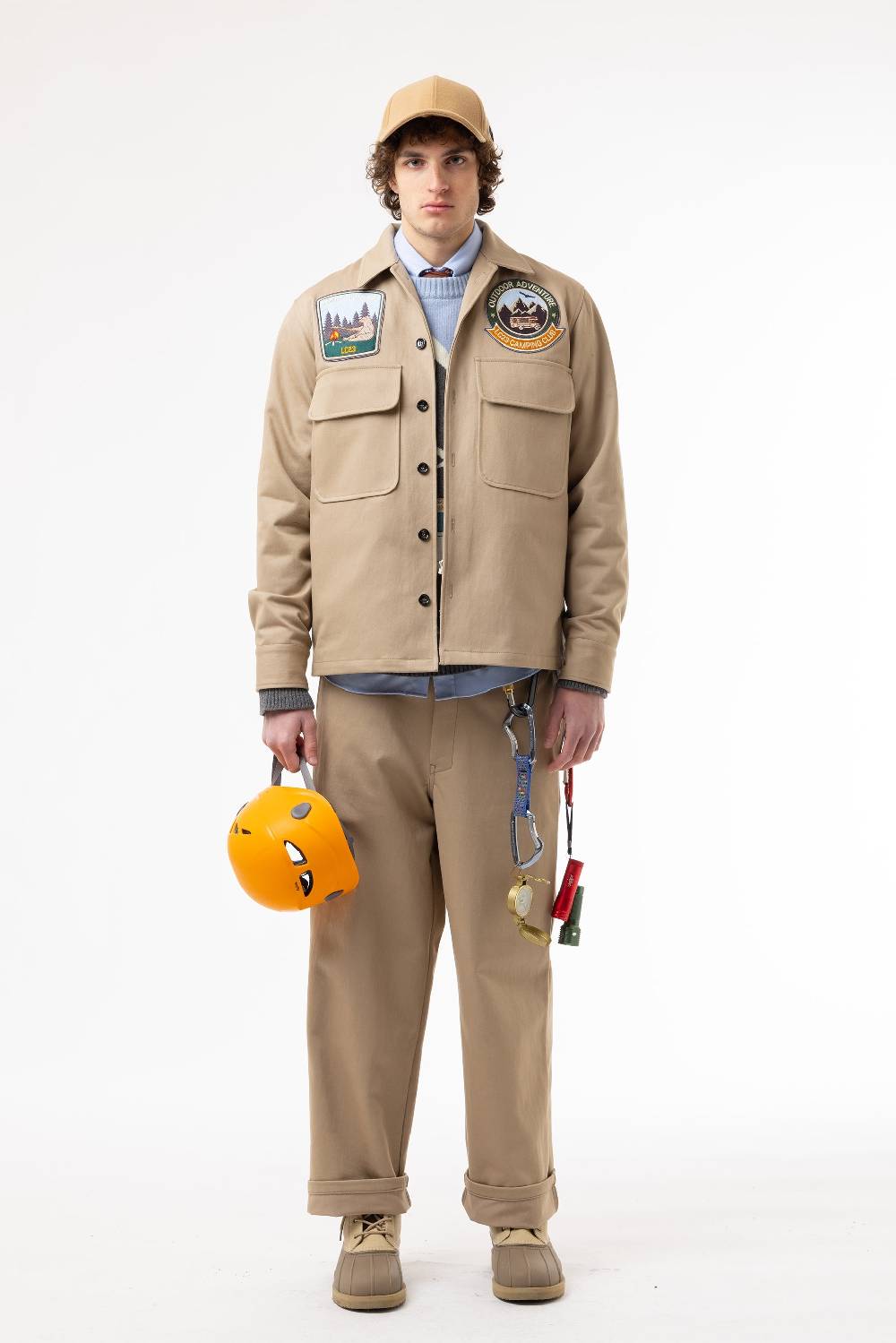 Lc23 Patch Canvas Overshirt Beige